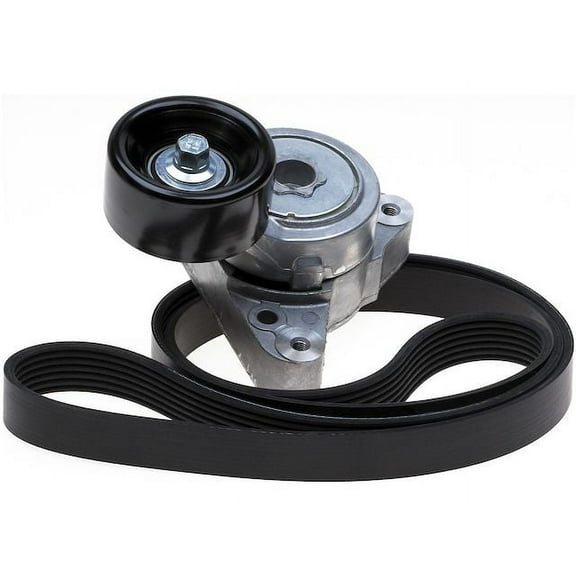 Serpentine Belt Drive Component Kit - Compatible with 2003 - 2011 Honda Element 2.4L 4-Cylinder GAS 2004 2005 2006 2007 2008 2009 2010