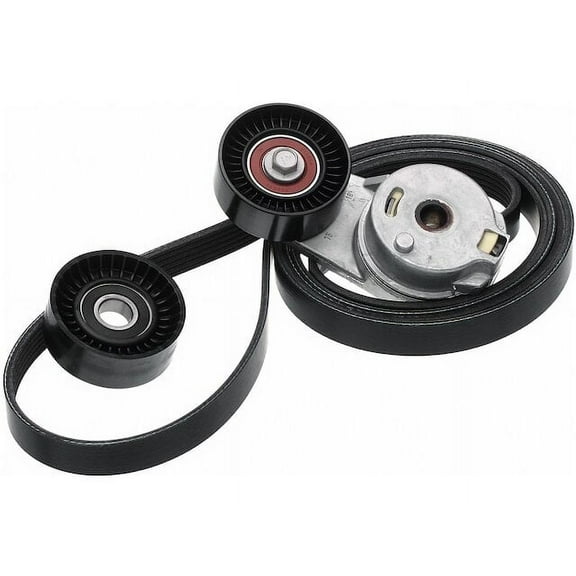 Serpentine Belt Drive Component Kit - Compatible with 2006 - 2008 Jeep Commander 5.7L V8 GAS 2007