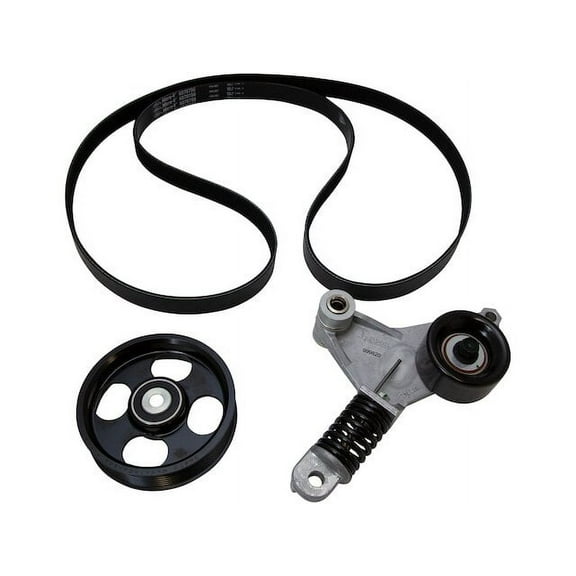 Serpentine Belt Drive Component Kit - Compatible with 2006 - 2008 Toyota RAV4 2.4L 4-Cylinder 2007