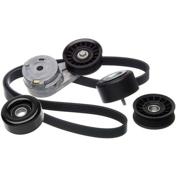 Serpentine Belt Drive Component Kit - Compatible with 2007 - 2008 Saturn Aura 3.5L V6 GAS