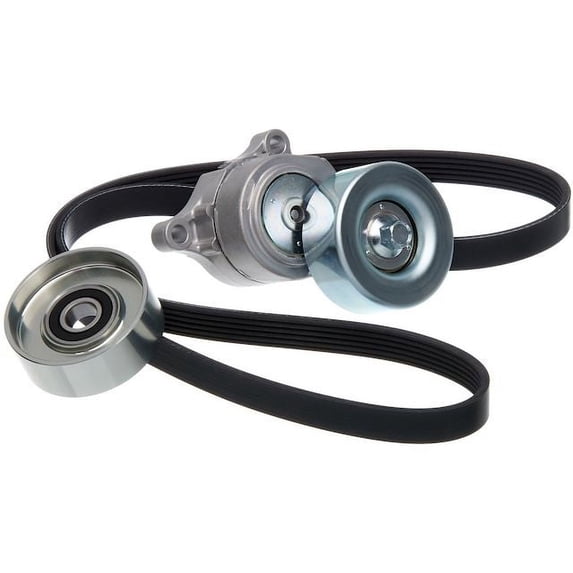 Serpentine Belt Drive Component Kit - Compatible with 2008 - 2009 Subaru Legacy 3.0L H6 GAS