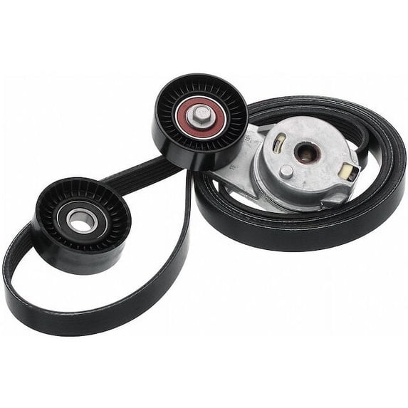 Serpentine Belt Drive Component Kit - Compatible with 2008 - 2010 Dodge Grand Caravan 2009