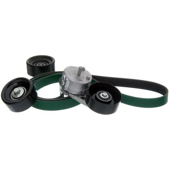 Serpentine Belt Drive Component Kit - Compatible with 2008 - 2010 Ford F-350 Super Duty 6.4L V8 Diesel 2009