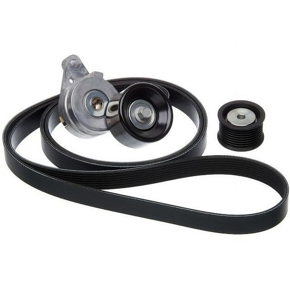 Serpentine Belt Drive Component Kit - Compatible with 2008 - 2011, 2013 - 2018 LX570 5.7L V8 GAS 2009 2010 2014 2015 2016 2017