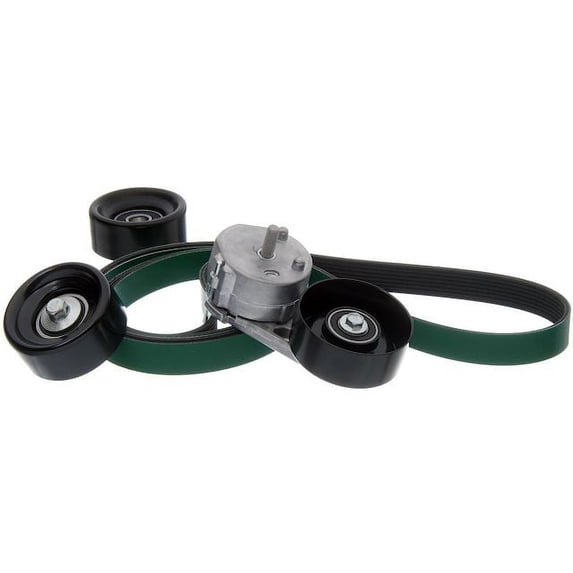 Serpentine Belt Drive Component Kit - Compatible with 2008 Ford F-450 Super Duty 6.4L V8 Diesel