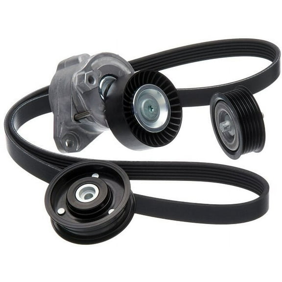 Serpentine Belt Drive Component Kit - Compatible with 2011 - 2012 Mercedes-Benz GL550 5.5L V8 GAS