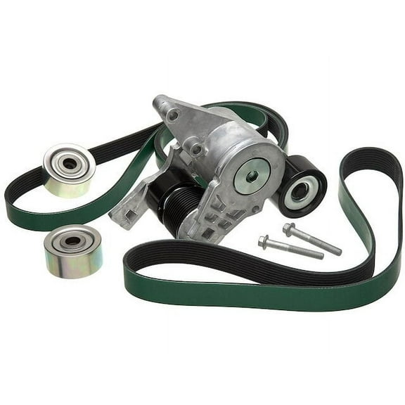 Serpentine Belt Drive Component Kit - Compatible with 2014 - 2022 Freightliner Cascadia 12.8L 6-Cylinder Diesel 2015 2016 2017 2018 2019 2020 2021