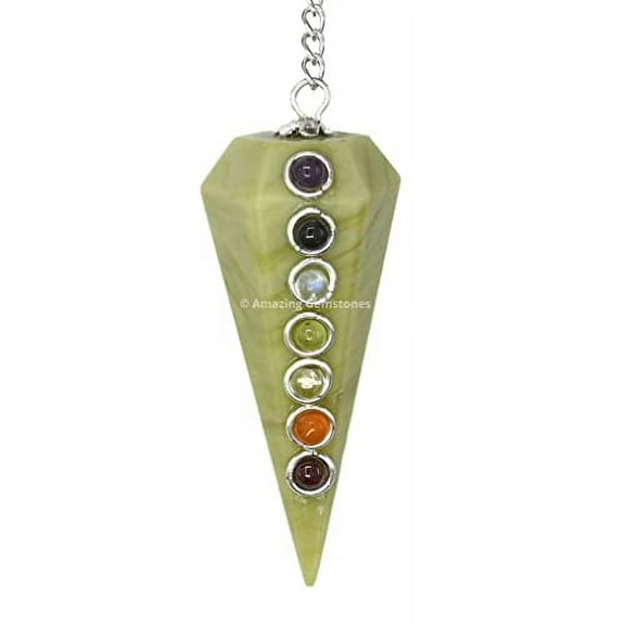 Serpentine Chakra Crystal Pendulum Divination