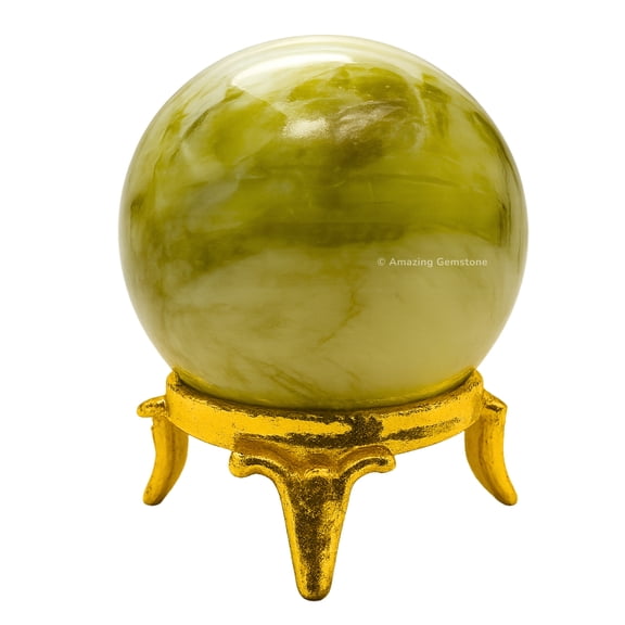 Serpentine Crystal Ball Sphere 1.5" Inches