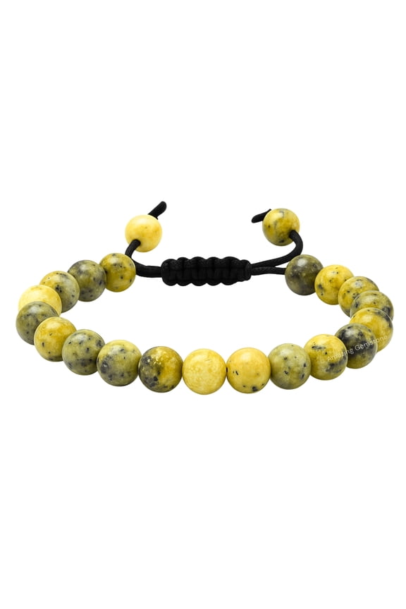 Serpentine Crystal Bracelet - 8mm Beaded Bracelet and Healing Stones