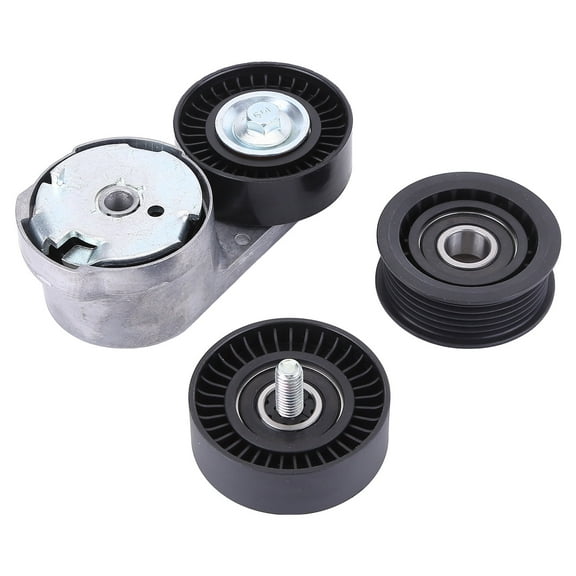 Serpentine Drive Belt Tensioner Kit Rubber Metal Reduce Noise Fits for Dodge Challenger SXT 2011-2019 Replace 05184617AD