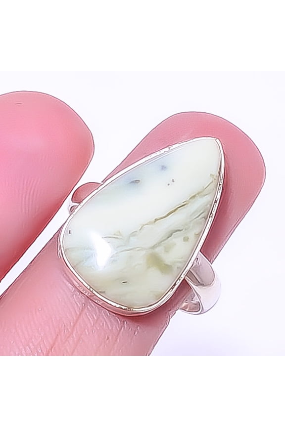 Serpentine Gemstone Handmade Gemstone 925 Silver Plated Ring s.9 R5825-35 A370, Valentine's Day Gift, Birthday Gift, Beautiful Jewelry For Woman