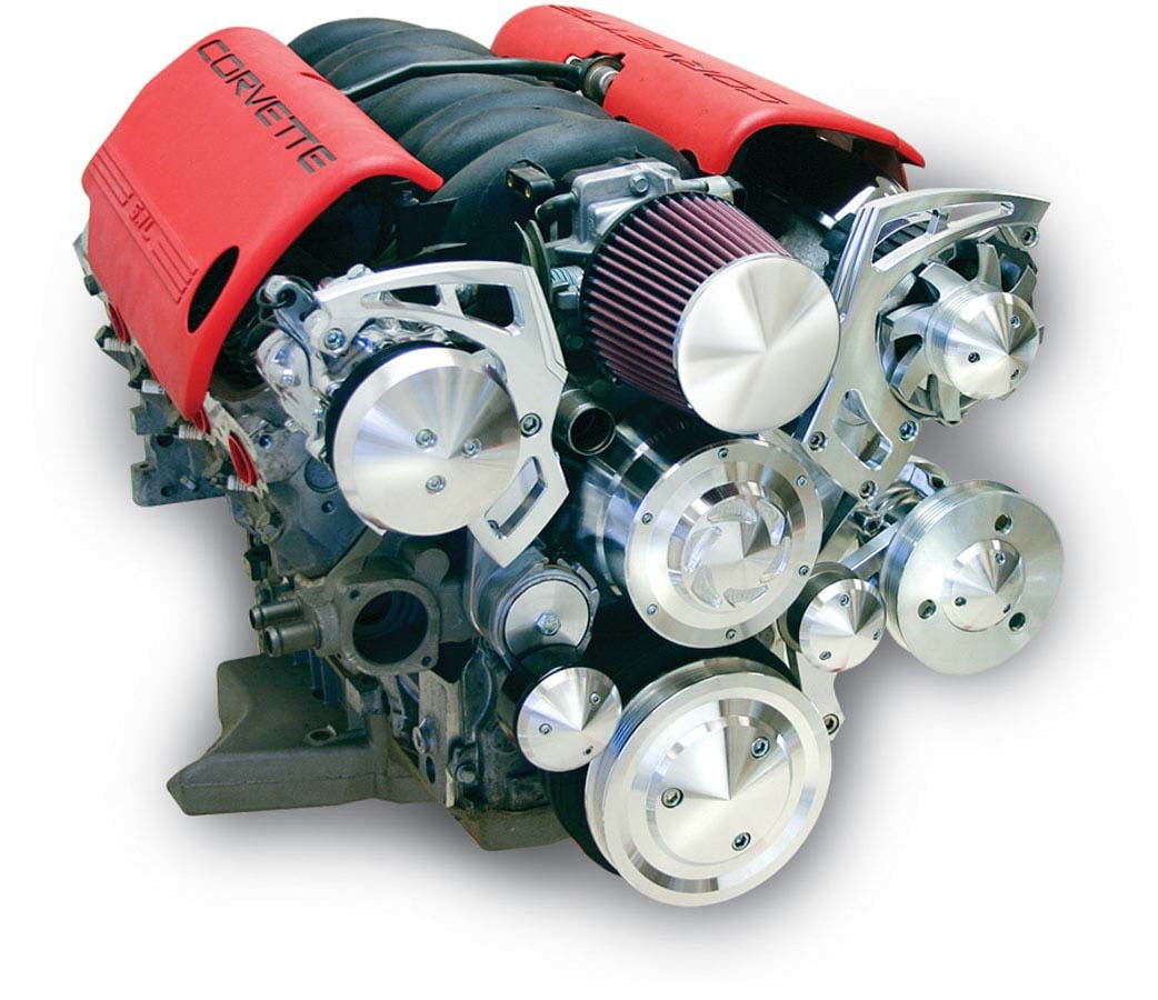 March Performance Pulley Kit LS2 & LS7 LS1 Corvette March Performance Pulley Kit LS2 & LS7 LS1 Corvette