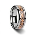 thumbnail image 1 of Serpentine Tungsten Wedding Ring With Boa Snake Skin Design Inlay, 1 of 2