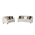 thumbnail image 1 of Serra 2pc Sofa and Loveseat Set, 9 Accent Pillows, Greige Polyester, 1 of 3