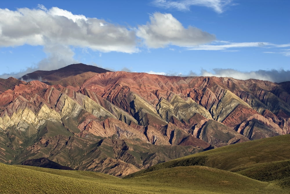 Serrania Del Hornacal Mountain Range Jujuy Argentina Canvas Art - Peter Van Rhijn Design Pics (17 x 11)