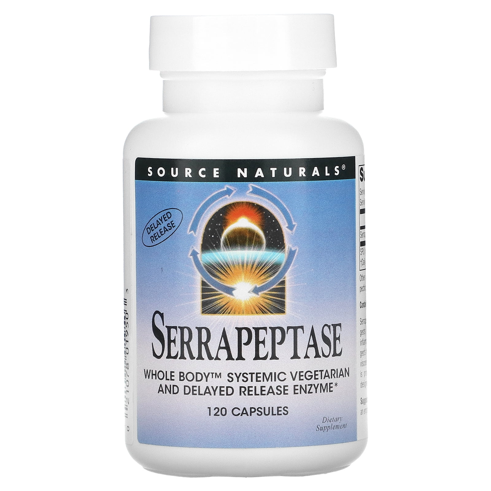 Serrapeptase, 120 Capsules, Source Naturals