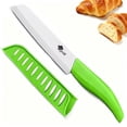 thumbnail image 1 of Serrated Bread Knife 6-inch Sharp Ceramic Kitchen Knife Rustproof Ceramic Blade Cutter Tool, 1 of 6