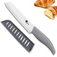 thumbnail image 1 of Serrated Bread Knife 6-inch Sharp Ceramic Kitchen Knife Rustproof Ceramic Blade Cutter Tool, 1 of 7