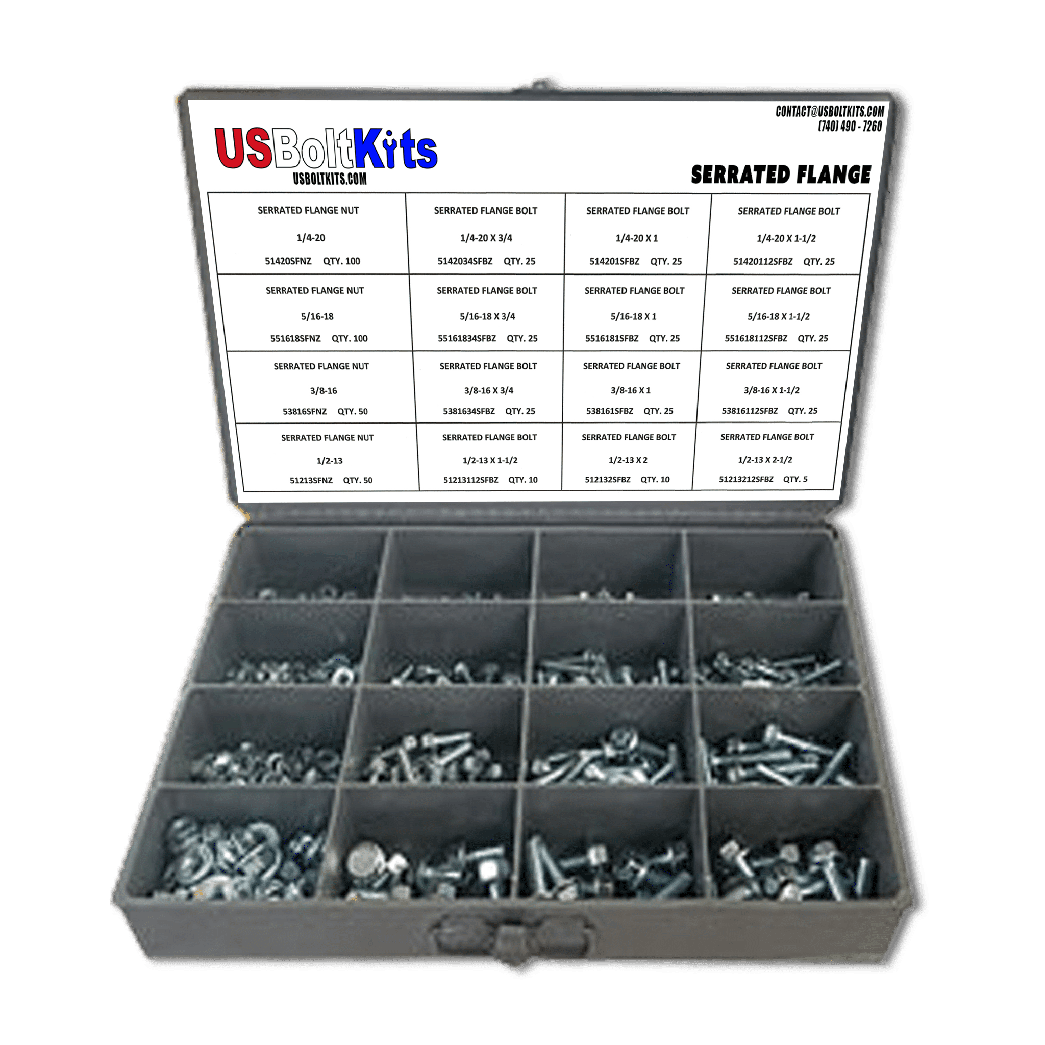Serrated Flange Bolt Assortment