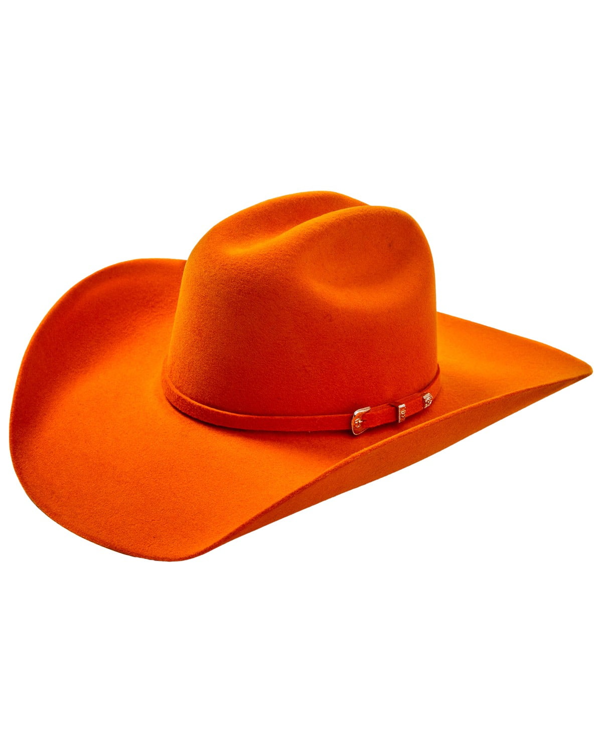 7841 Orange Cowboy Hats For Men & Women With Western Hat Bands, Ideal Competitor Orange Felt Cowboy Hat | Greeley Hat Works main image 3
