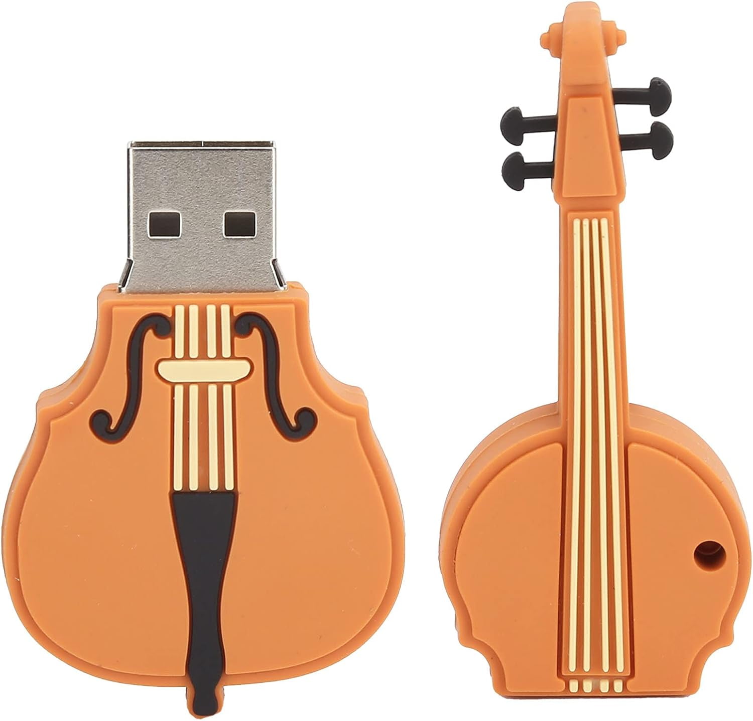 Serrounder Lovely Violin Usb Flash Drive, Plug And Play For Data Storage, Sharing, Suitable For