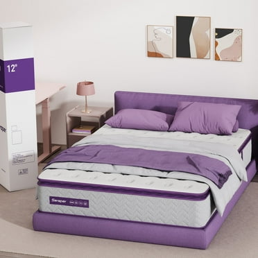 Waykar Memory Foam Full Mattress - Pillow Top Hybrid Medium Firm 10" Mattresses in a Box, Cool Sleep & Pressure Relief, CertiPUR-US Certified