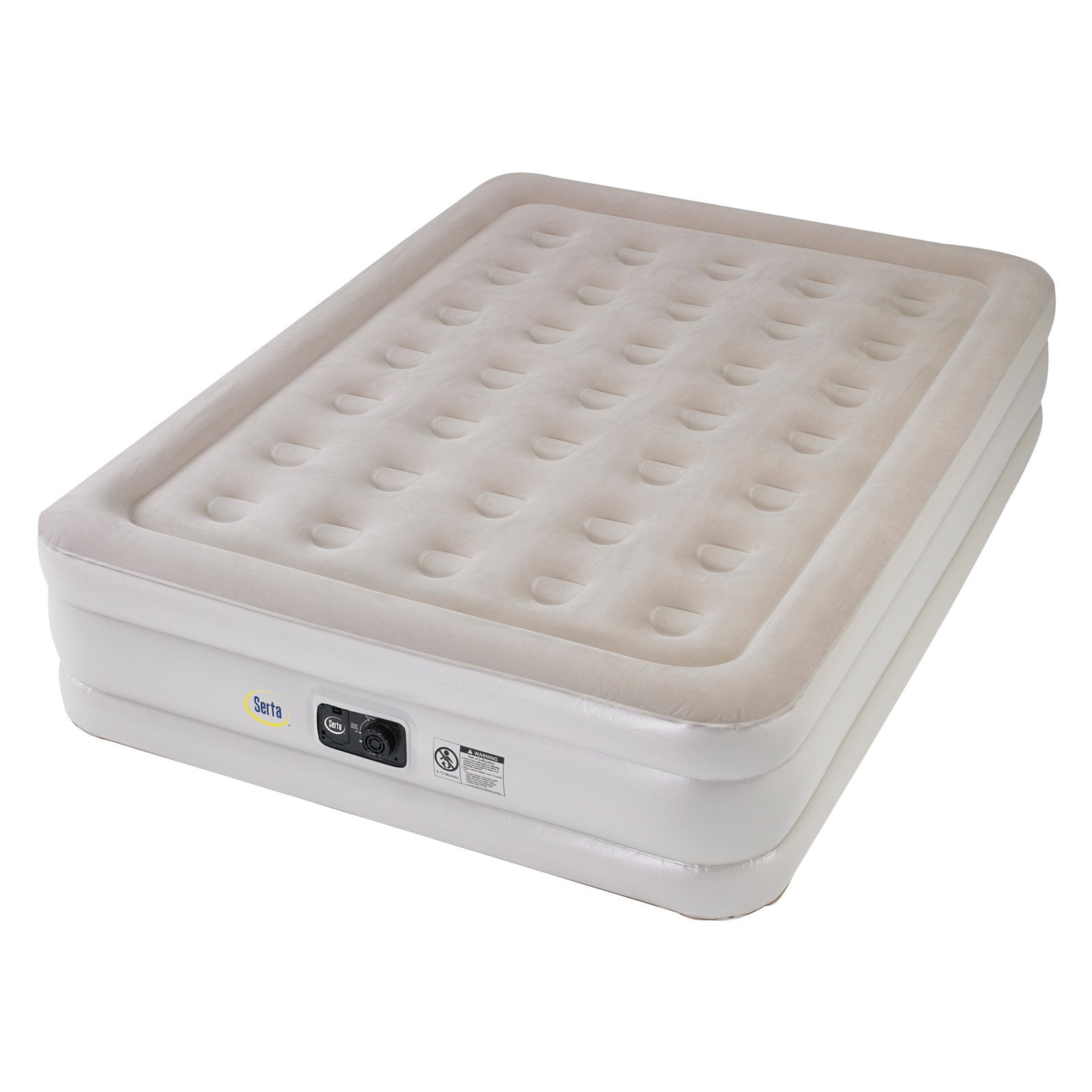 Serta 18" Queen Air Mattress with Internal Ac Pump