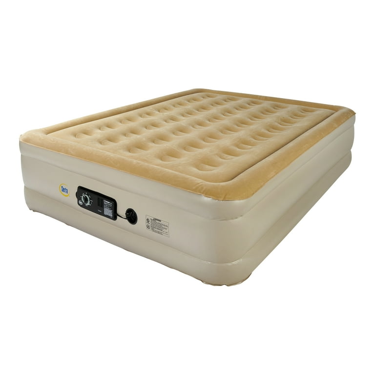 Serta Queen Size Raised Air Mattress with Neverflat Pump Serta Queen Size Raised Air Mattress with Neverflat Pump