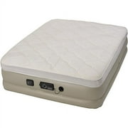 Serta 19 Raised Queen Pillow Top Air Mattress with neverFLAT Ac Pump