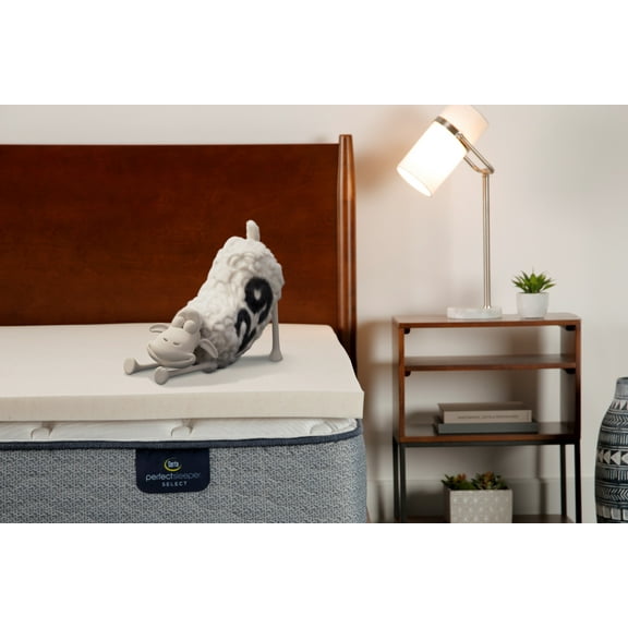 Serta 2" Cooling Coppergel Memory Foam Mattress Topper, Twin-XL