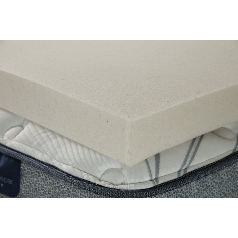 Serta pillow top and sale memory foam mattress topper