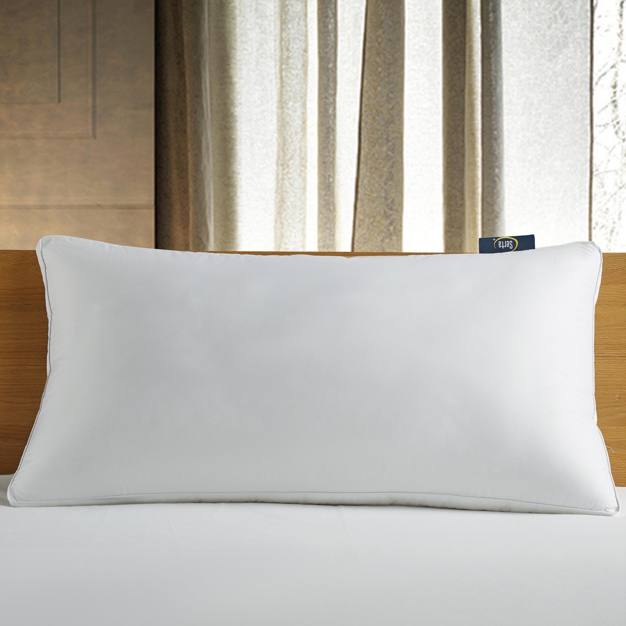 King Size White Hypoallergenic Cotton Fill Bed Pillow Set