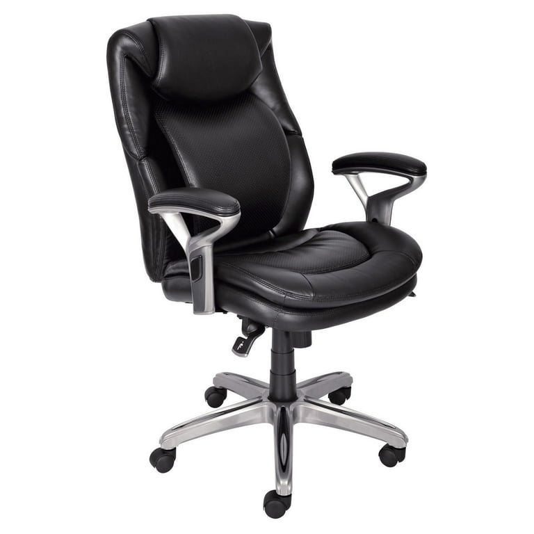 Office Chair Bonded Leather Black - Room Essentials™