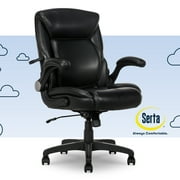 Serta Air Lumbar Bonded Leather Manager Office Chair, Black