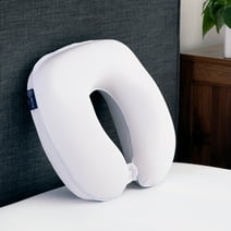 Serta Arctic 10X Cooling Memory Foam U-Neck Accessory Pillow (White), Cooling Technology, Enhanced Breathability, Classic Support For Head, Neck & Shoulders, Certipur-Us Certified, 13"L X 12"W