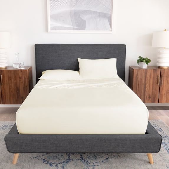 Serta Arctic 400 Thread Count Cooling Sheet Set Antique White - Twin