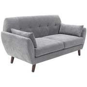 Serta Artesia Collection 61" Loveseat in Smoke Gray