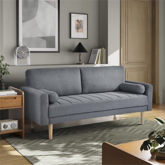 Serta Asher Modern Stationary Sofa, Grey Fabric