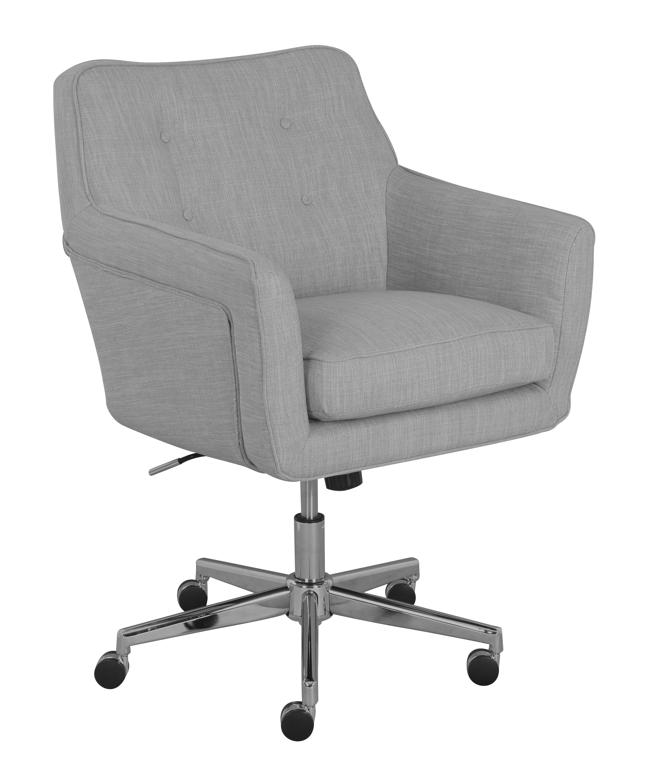 Ashland Light Gray Fabric Executive Swivel Office Chair