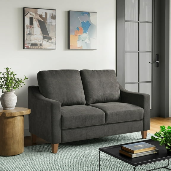 Serta Aubrey Modern Sofa, Dark Gray Fabric