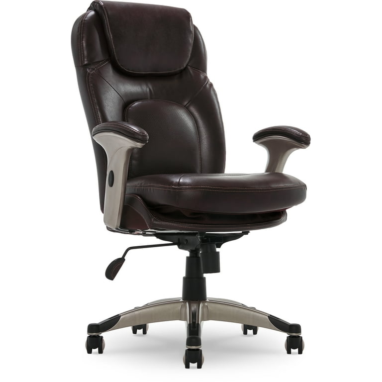 Serta Back in Motion Health Wellness Ergonomic Bonded Leather