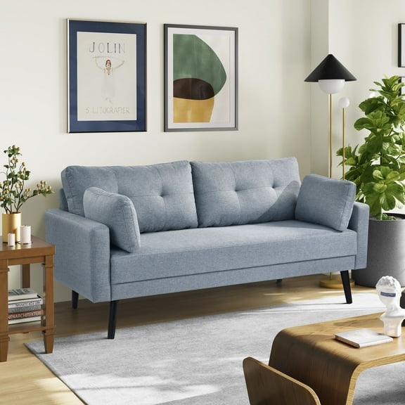 Serta Banyan Transitional Sofa, Light Gray Fabric