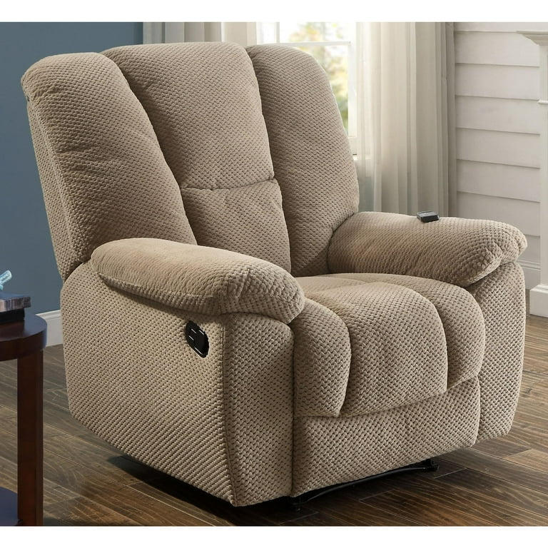 Serta Big Tall Memory Foam Massage Recliner with USB Charging