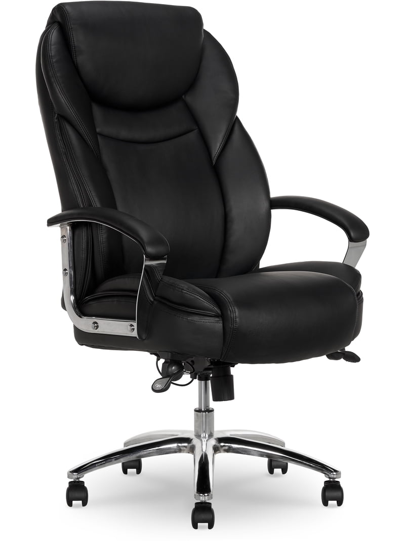 Serta Big & Tall Office Chair, Bonded Leather, Black - Walmart.com