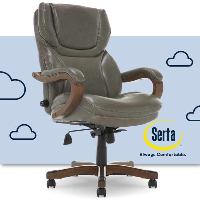 Serta Big and Tall Chair executive ergonomic armrests tilt