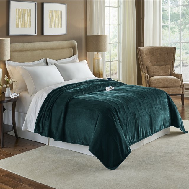 Serta Bluetooth Enabled Ultrasoft Plush Heated Blanket