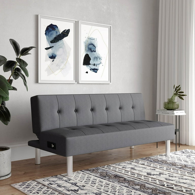 Charcoal clearance grey futon
