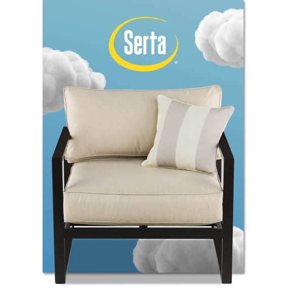 Serta Catalina Modern Outdoor Patio Furniture Collection with Bronze Metal Frame Finish, Arm Chair, Bronze