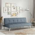 thumbnail image 1 of Serta Chelsea Convertible Sofa, Lounger and Full Size Bed, Light Gray Fabric, 1 of 7